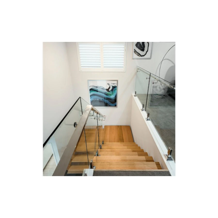 Middle Beam Straight Stairs Mono Stringer Staircase Fabricated Steel Escalier