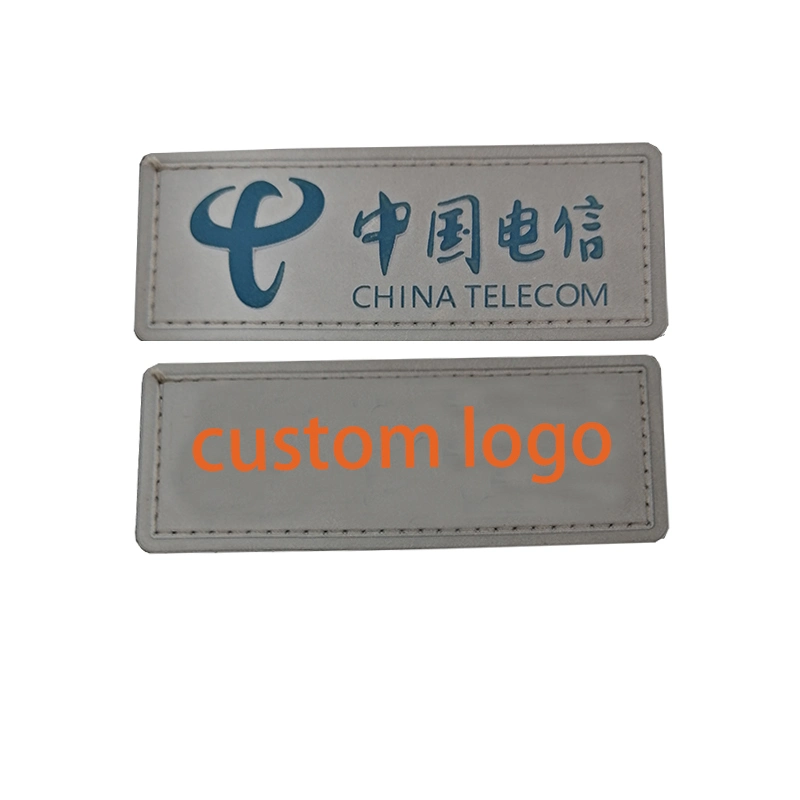 Embroidered Reflective Emblems with 100% Polyester Embroidery Threads Heat Seal or Sew-on Application