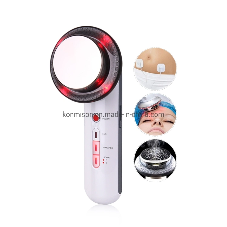 Handhold EMS Ultrasonic Red Light Therapy Portable Beauty Machine