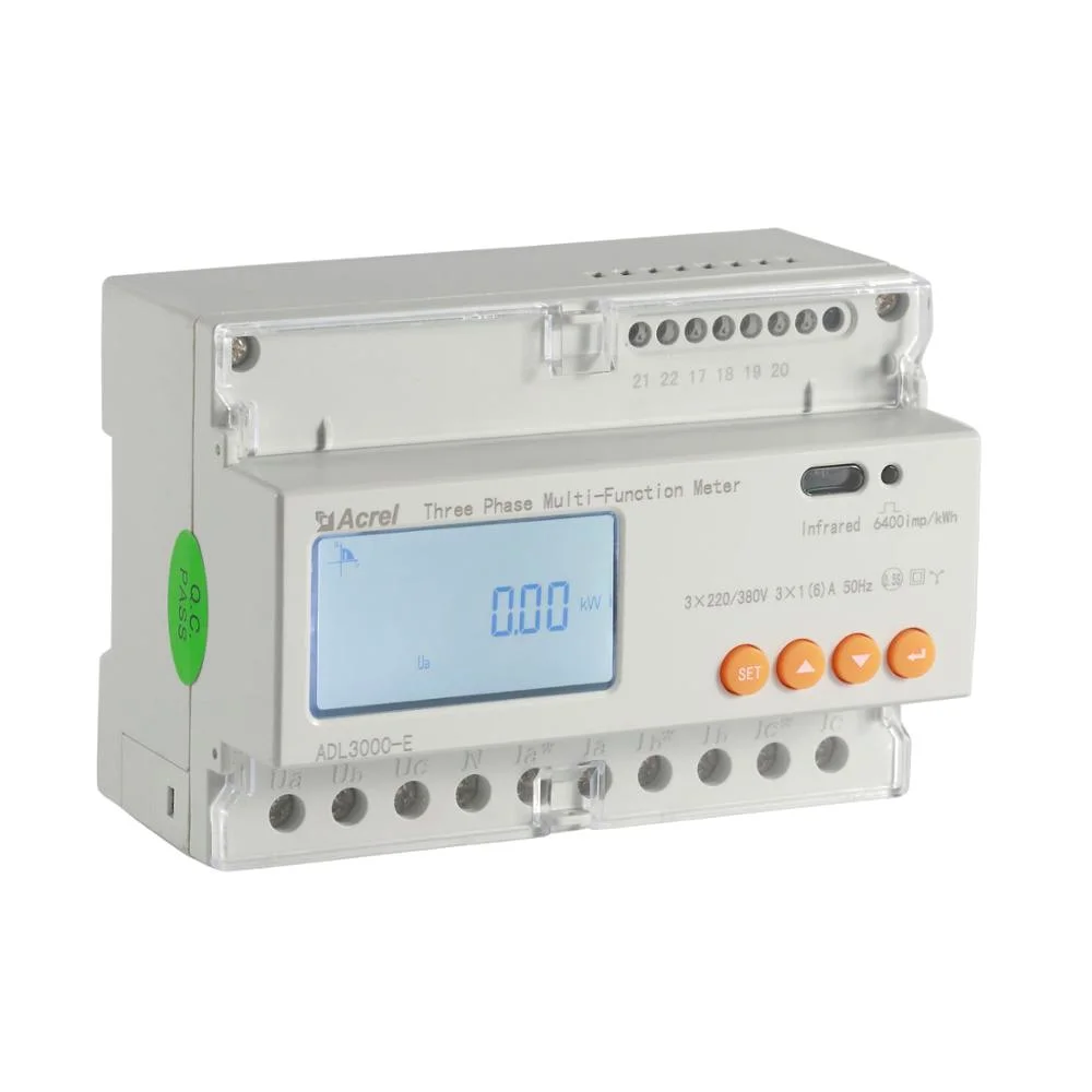 Acrel Adl Series Digital AC Meter Three Phase DIN Rail Mounted Kwh Energy Meter Adl3000-E Kwh Bidirectional Electricity Meter