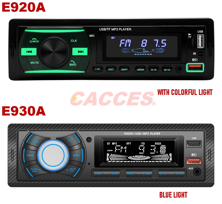 Digital Media Audio Receiver W/Bluetooth Auto Radio,Car Stereo Package W/Single DIN Stereo and Speakers,LCD Single DIN Car Stereo Receiver,USB Playback&Charging