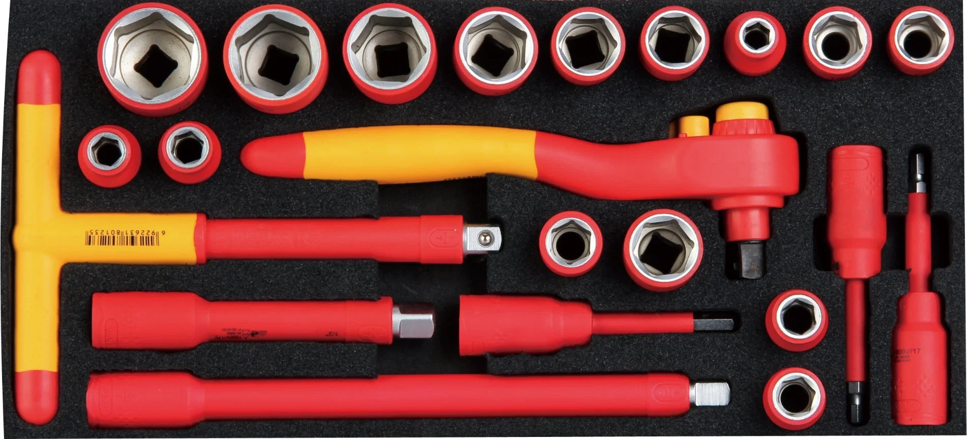 Great Wall Brand Portable 22-PC Dr. 12.5mm Insulated Socket Tool Kit