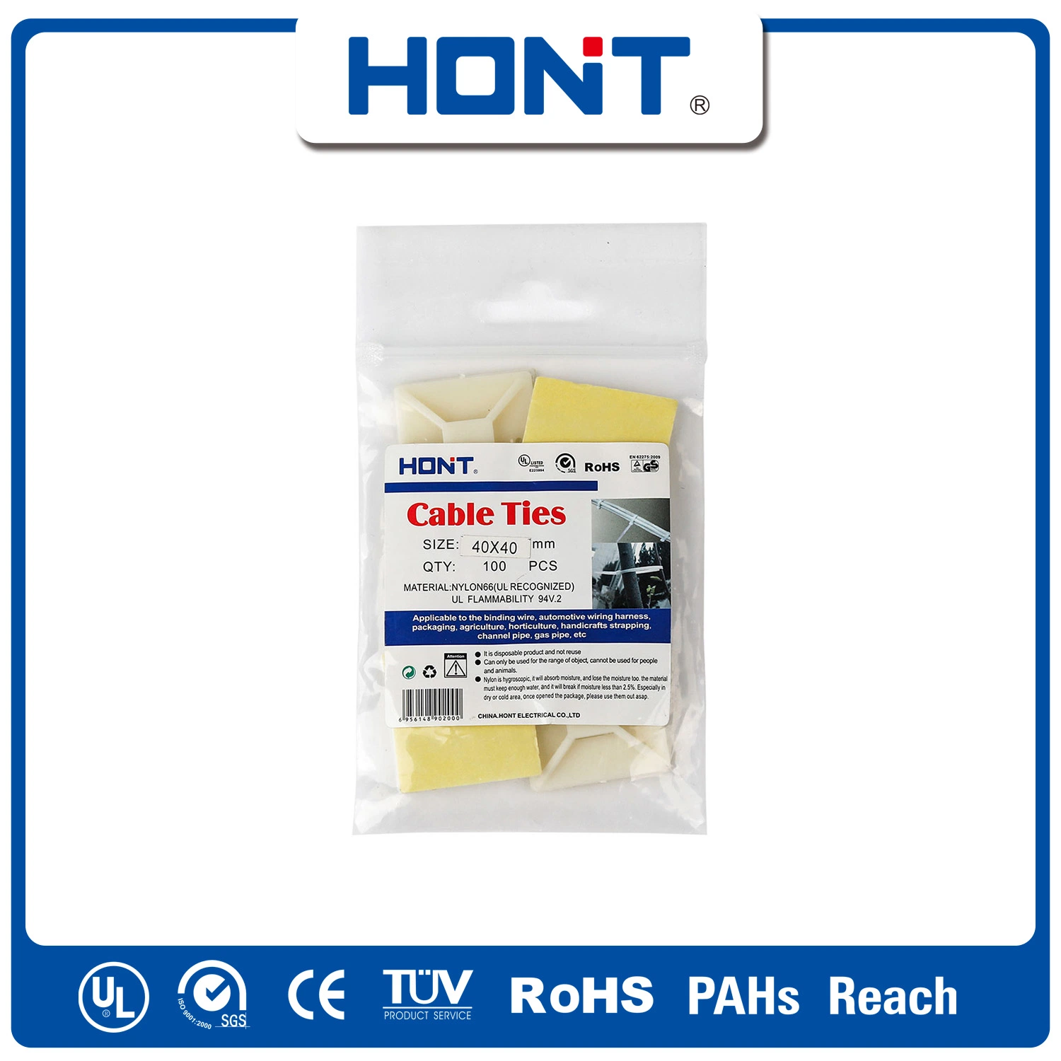 UL Hont Plastic Bag + Sticker Exporting Carton/Tray Stainless Steel Cable Tie Zip with CE