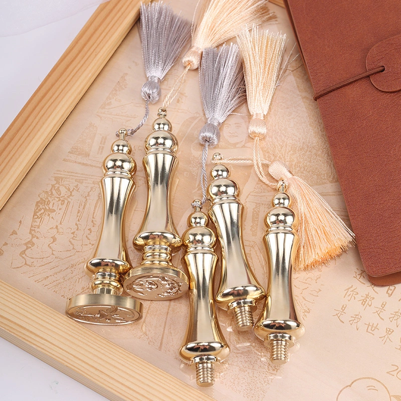 Wax Seal Stamp Tassels Copper Handle for Card Gift Decoration