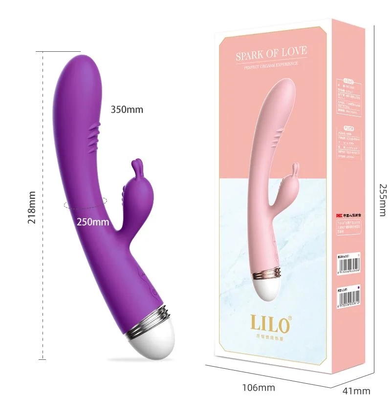 Rabbit Vibrator Dildo USB Recharge 10 Modes Vibration Sex Toy