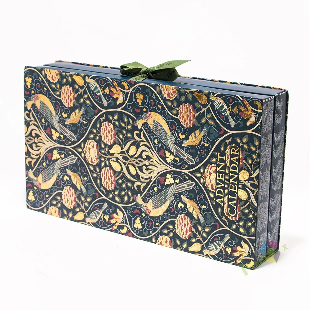 Benutzerdefinierte Luxus-Neuen Design Adventskalender Box Mystery Geschenk-Box Mit Farbband