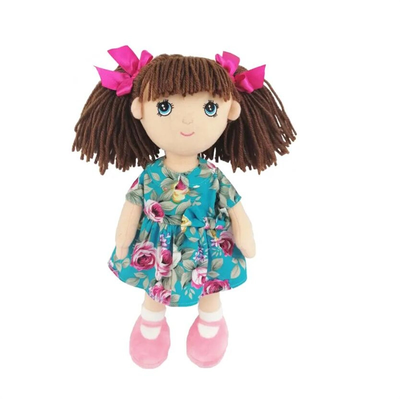 Stuffed Toy Manufacturer Cute Baby Plush Cartoon Doll Girl