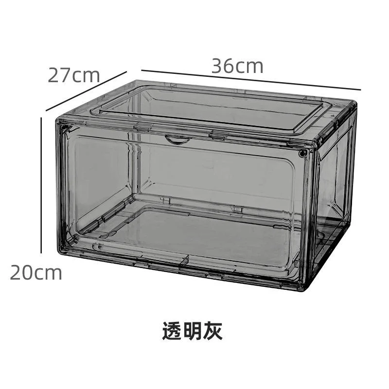 Caja de protección contra polvo transparente para el contenedor de la pantalla de juguete de la puerta magnética acrílica Caja de almacenamiento