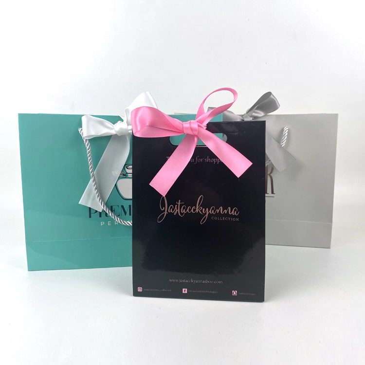 Customized Boutique Jewellery Gift Paper Bag Ecommerce Packaging Bags