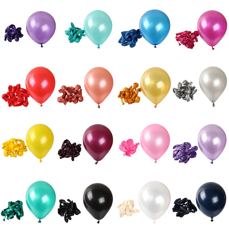 10 Inch Glossy Pearl Latex Balloons Party Wedding Inflatable Decor Balloon Sets Party Decoration