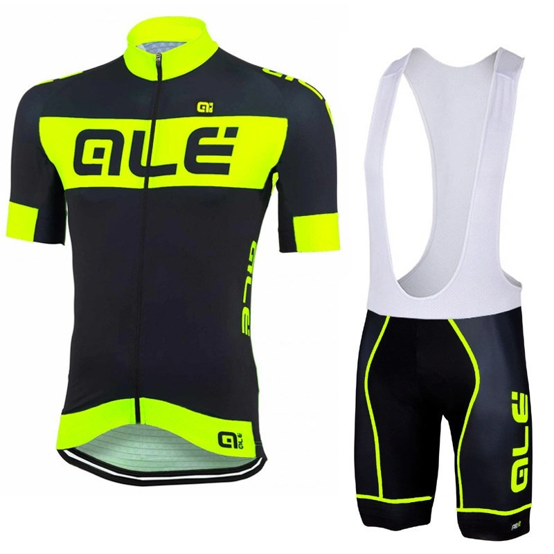 Vêtements de vélo de club respirants absorbant la transpiration, couleur vive, bavoir.