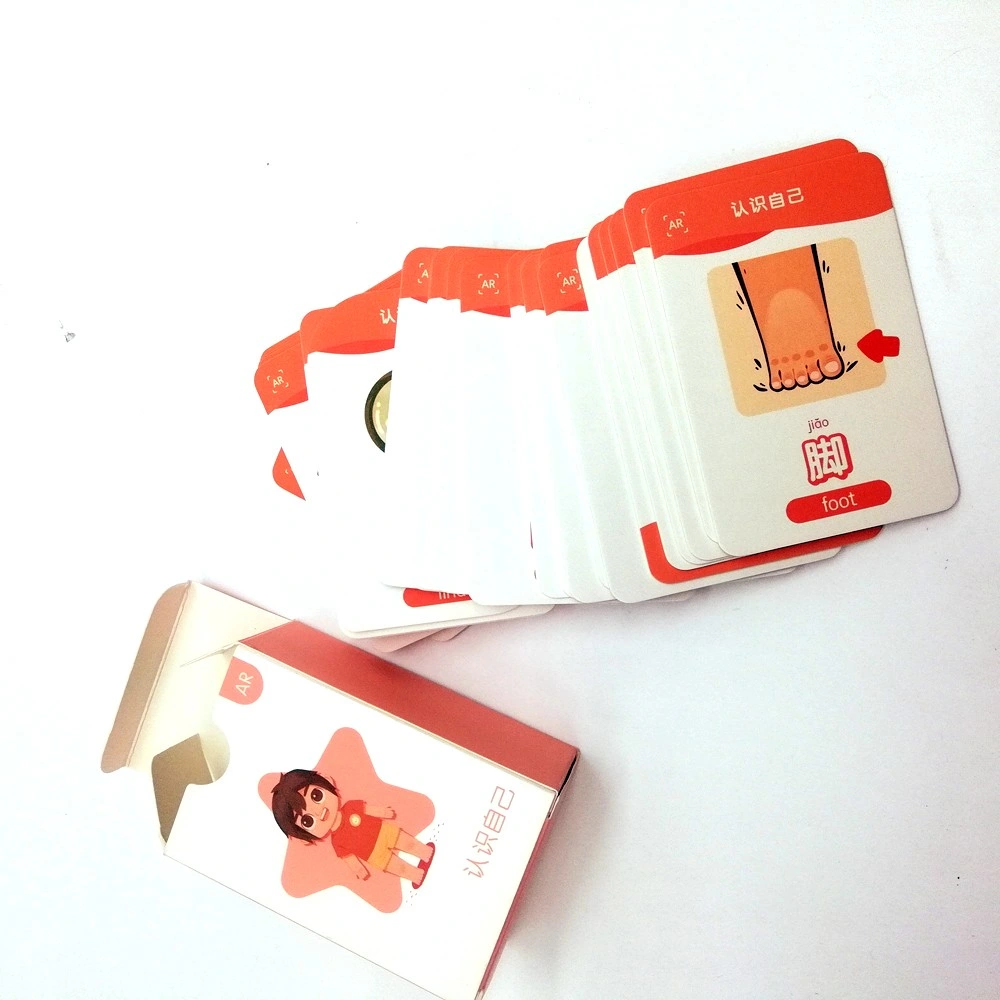 L'enseignement personnalisé imprimé personnalisé de cartes de jeu de cartes mémoire Flash de l'éducation pour les enfants d'impression de cartes