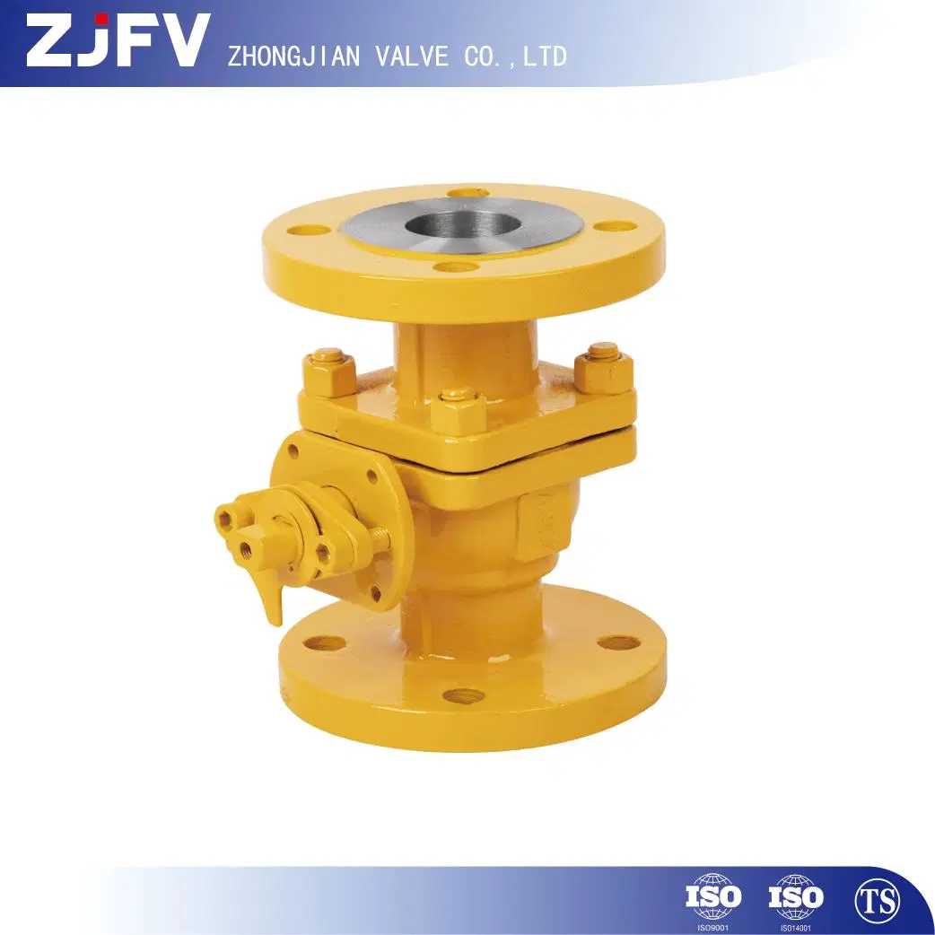 API 6D 2PC Carbon Steel Floating Steel Anti Static Gas Ball Valve