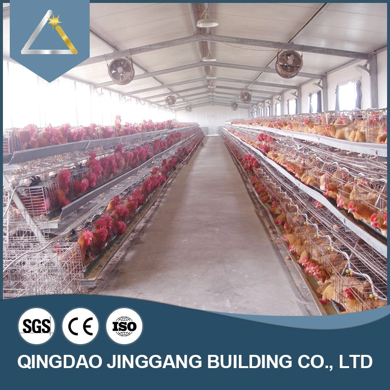 Insulated Long Life Metal Prefab Galvenized Construction Poultry Chicken House with Nice Appearance