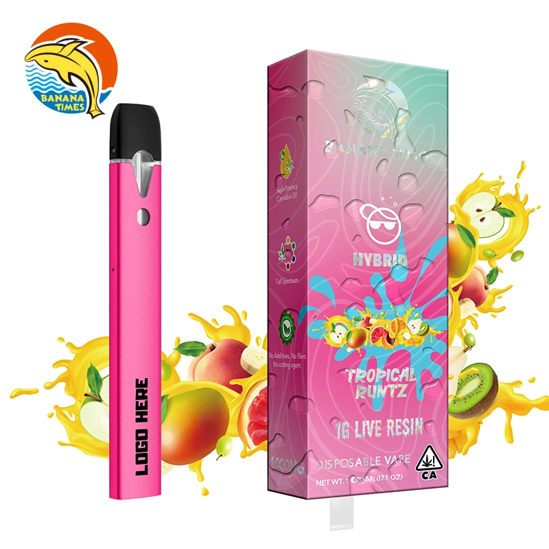 Stylo vape Hhc rechargeable par USB avec logo OEM, vide de 0,5 ml à 1 ml pour huile épaisse jetable, de haute qualité, Allemagne Europe, pour vaporisateurs de résine vivante Hhc.