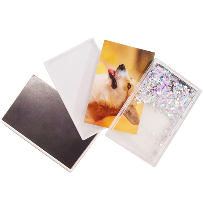 Glitter Picture Frame Acrylic Fridge Magnet