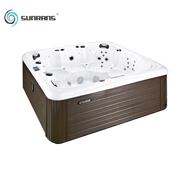 Sunrans Outdoor Whirlpool Massage Hot Tub for 6 Persons