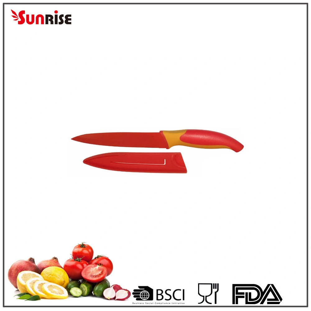 5 Inch Non-Stick Coating Utility Kitchen Knife with PP Sheath (KSK905)