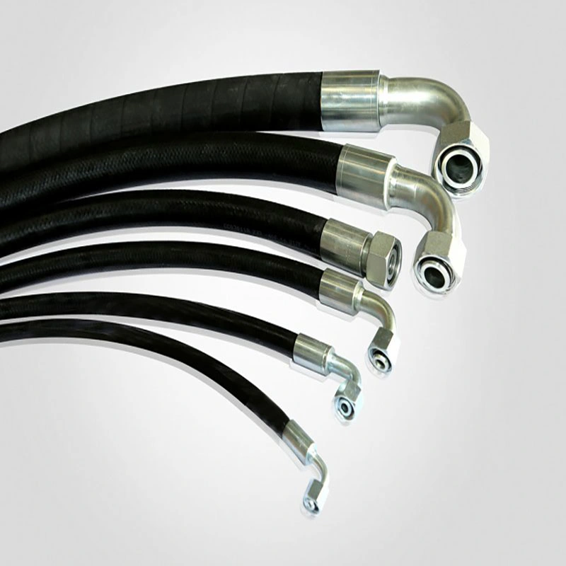 Super Long Service Life Air Oil Gas Fuel Hose Excavator Hydraulic Rubber Hose Pipes High Pressure Hoses Assembly