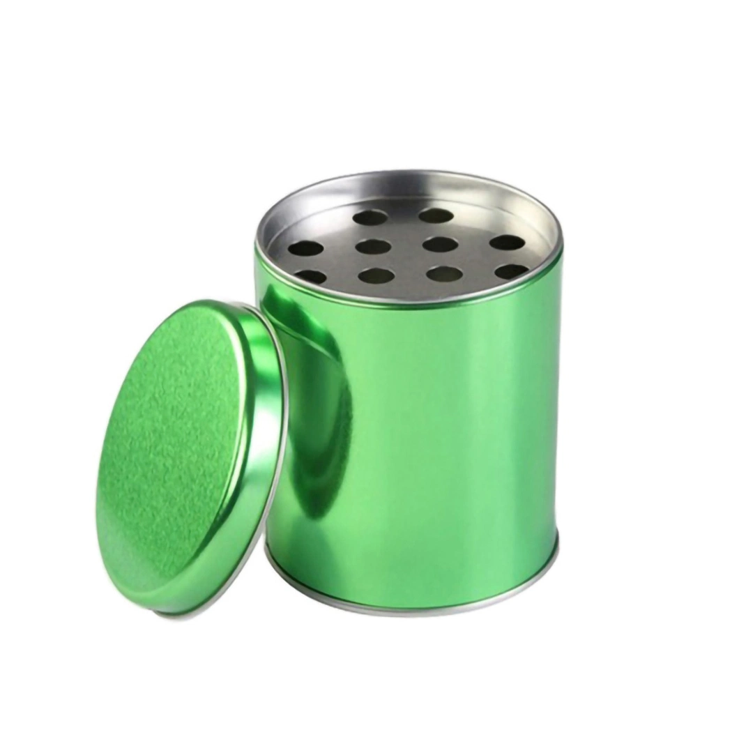 Popular Style Ashtray Tin Can Metal Cylinder Smoke Cup Tin Box