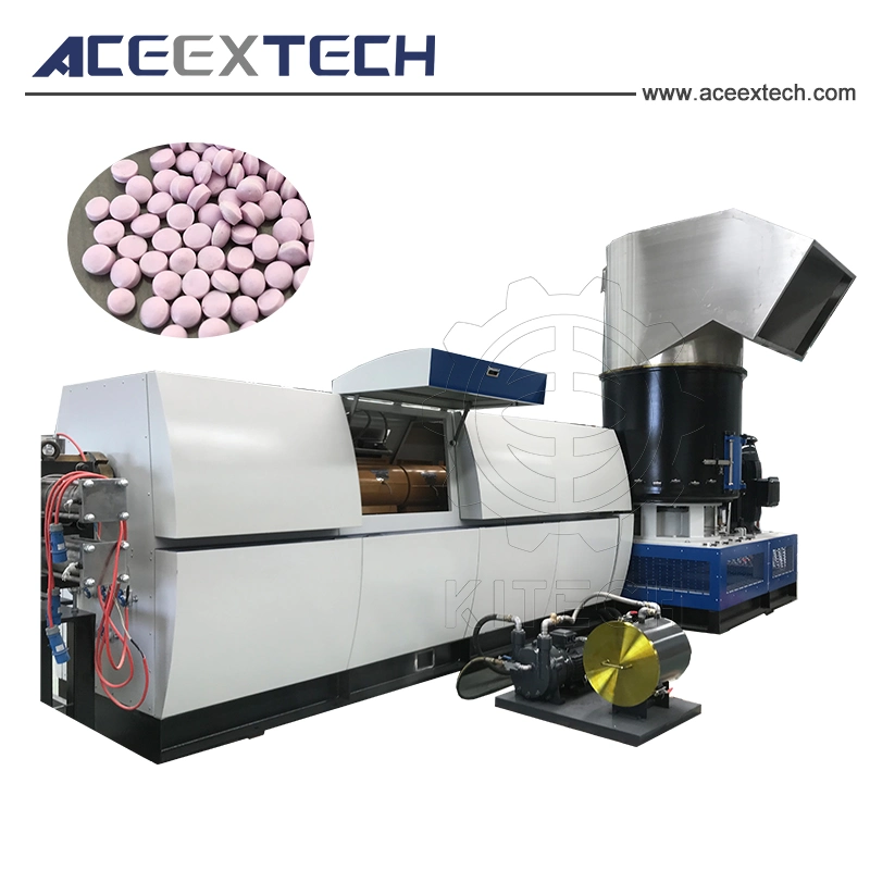 Film Recycled and Granulation Line Machine with Vented Single Screw Extruder