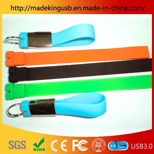 2019 Portable Waterproof and Shock-Proof Customized Logo Plastic Wrist USB Flash Drive/USB Stick