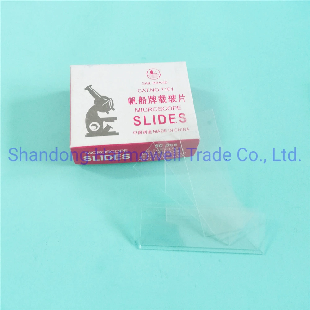 Whole Sell 7101 7102 7105 Microscope Slides Suppliers Frosted Prepared Microscope Glass Slides with Fast Delivery