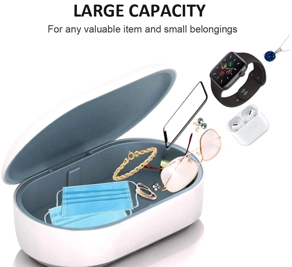 Mobile Phones Sanitizer Box UV Light with Wireless Charger