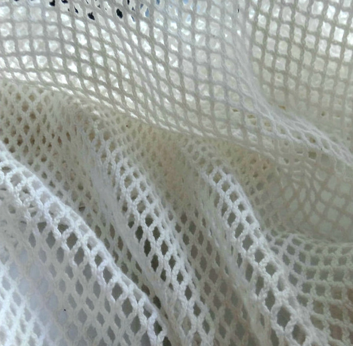 Cotton Warp Knitted Square Mesh Fabric