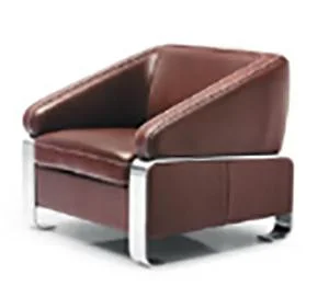 Zebai Foshan Brown Modern Comfortable Combination Office Leather Sofa (ZB-F239)