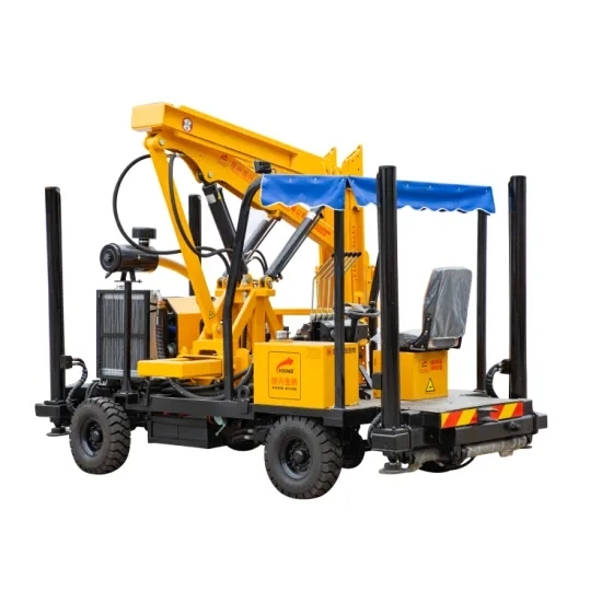 Save Hoisting Costs Hydraulic Pile Driver Machine Piling Machine Hammer Guardrail Pile Driver for Sale