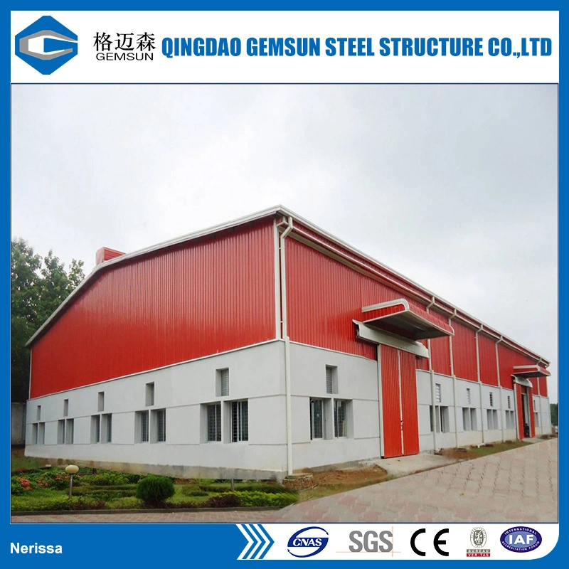 Low Price Galvanized Steel Structure Prefabricated Warehouse with Frame Use Life 50 Years