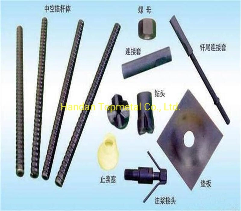 Self Drilling Hollow Bar Anchor/Bolt for Slope Stabilization R32s Steel 40cr/45/Q345b