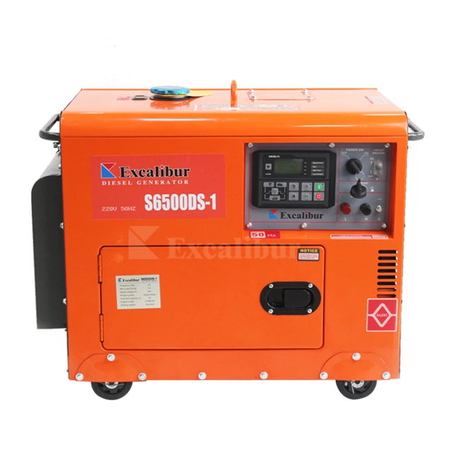 Excalibur Generator Set Genset 5kw 5000W Diesel Type Portable Type for Sale