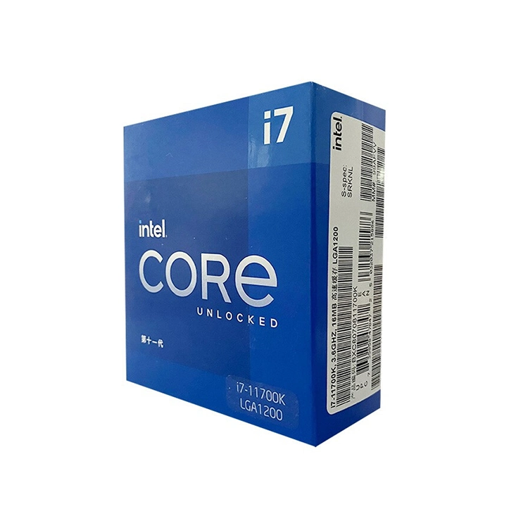 Processeur de bureau processeur Intel Core i7-11700K 8 coeurs 5,0 GHz LGA1200 Pièces d'ordinateur