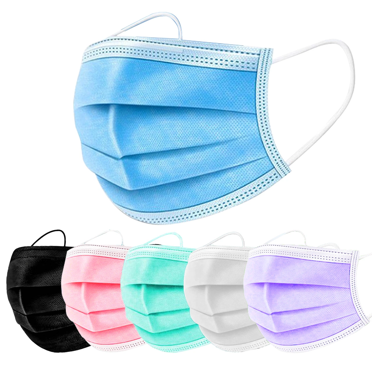 Quick Delivery 3ply Protective Disposable Face Masks Respirator