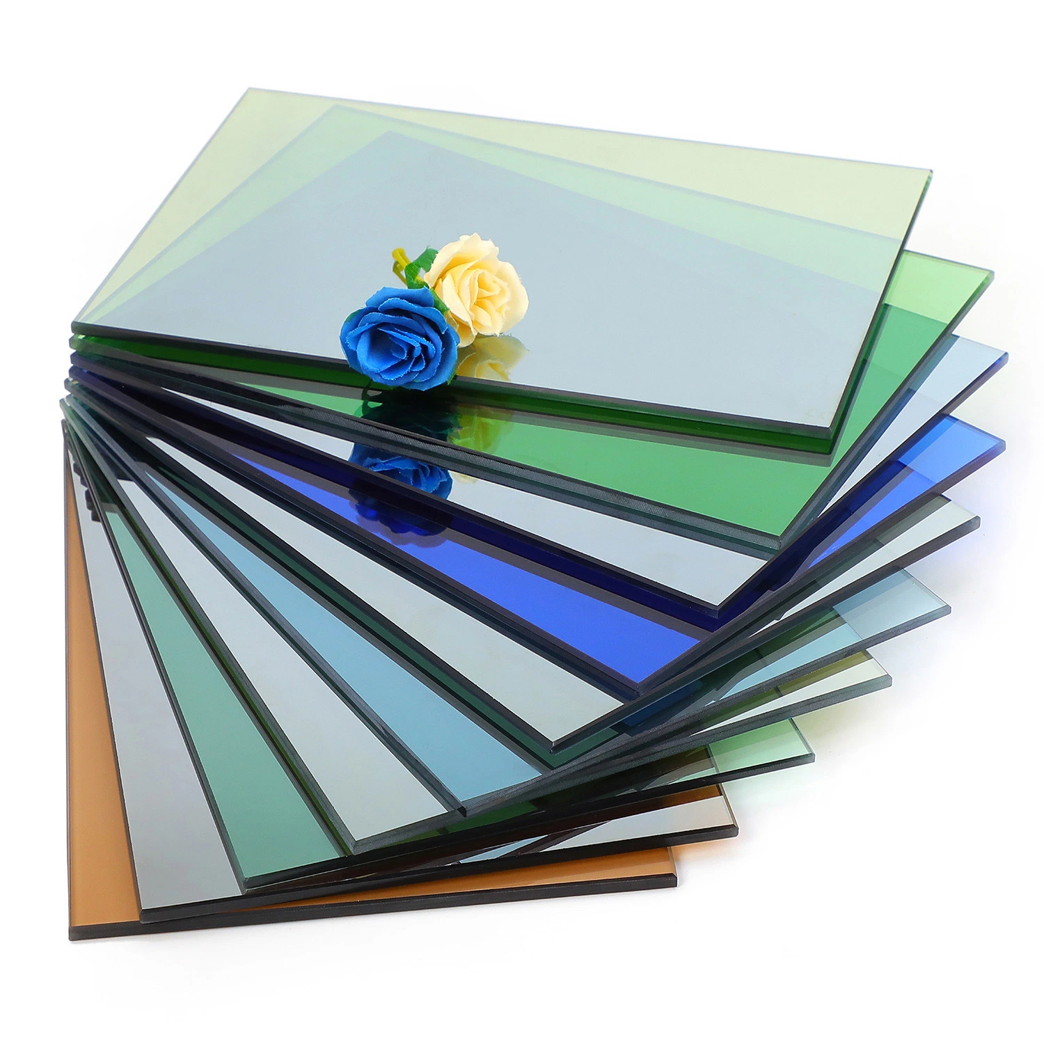 4mm 5mm Tinted Float Glass with Green, Blue, Grey, Bronze, Clear Colors