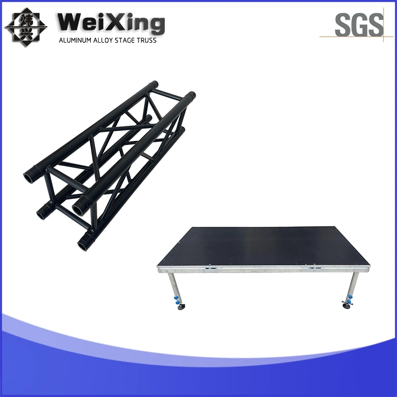 Weiشينغ Global Truss F43 الترويجية DJ Booth Stage المعدات هيكل برج نظام السقف