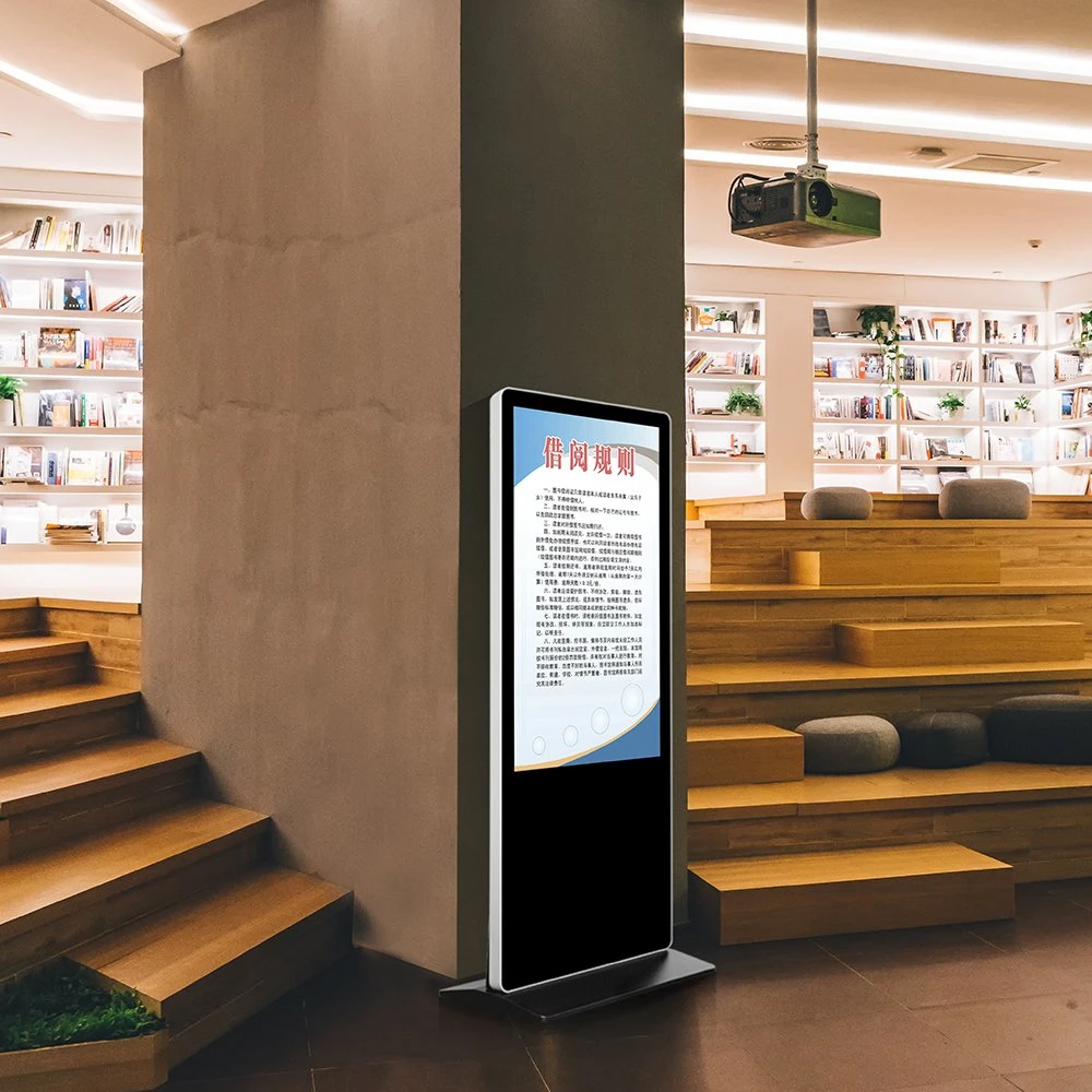 65 Inch Elevator LED Full Color Wall-Mounted Floor Stand Advertising Displays Digital Signage Touch Screen