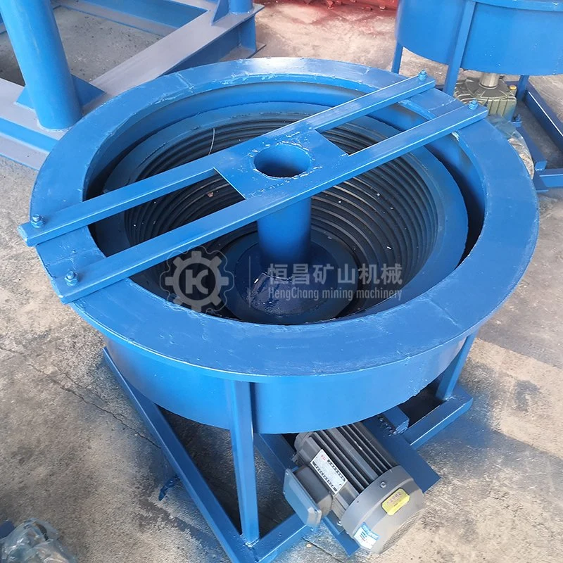 Small Alluvial Gold Mining Machine 1-3 Tph Gravity Separation Blue Bowl Concentrator Gold Spiral Panning Equipment