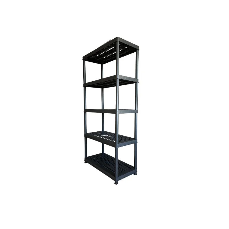 Stacking Boltless Plastic Shelving 5 Layer Tier Sheet Storage Shelves Rack