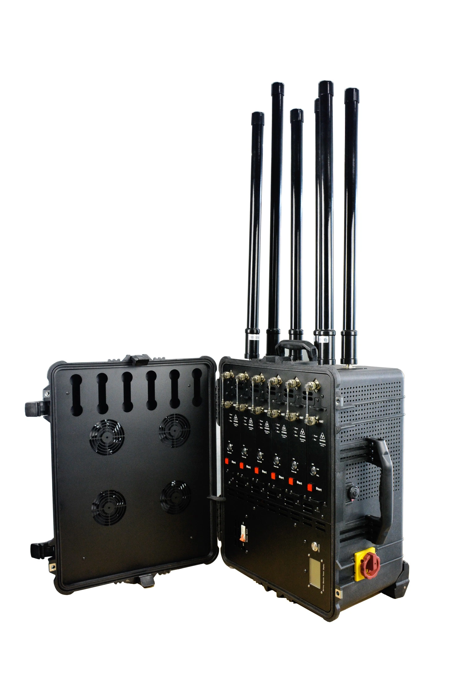 Draw Bar Box Design High Power 2g 3G 4G All Cell Phone Signal Jammer for Law Enforcement