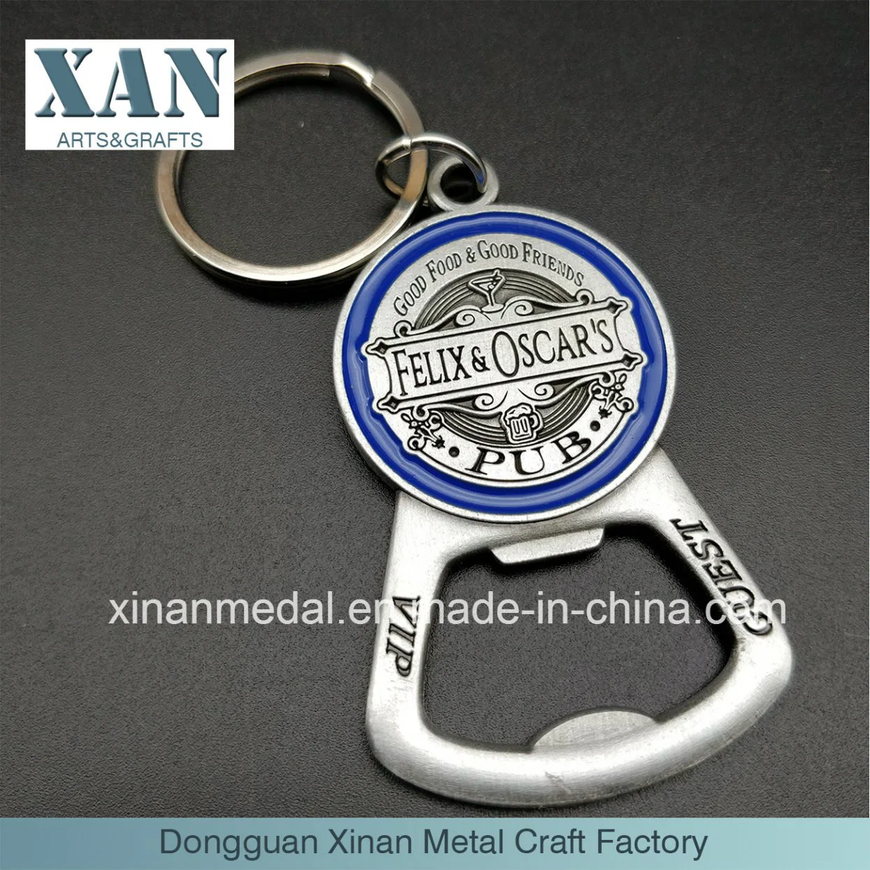 Xinan Wholesale/Supplier Souvenir Metal Holder Keychain Beer Bottle Opener