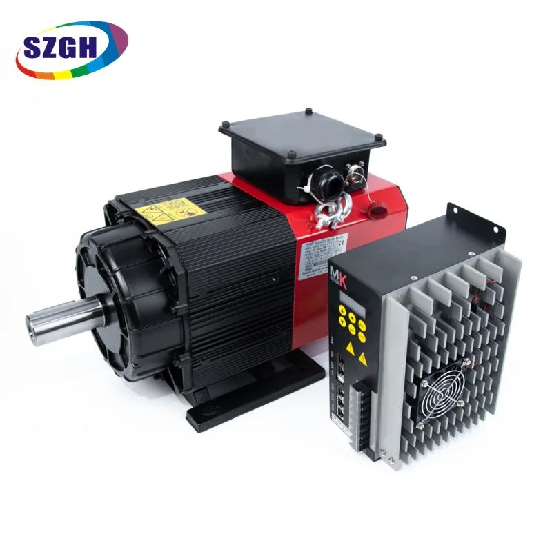 Stable Speed Control Flange Mounting 48nm 7.5kw 17A 8000rpm Asynchronus Spindle Servo Motor and Driver