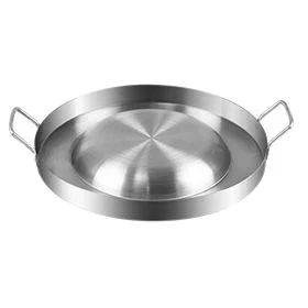 Hot Sale Heavy Duty Stainless Steel Concave Comals Pan for BBQ Outdoor Cook Griddle Taco Grill Pan with Different Size