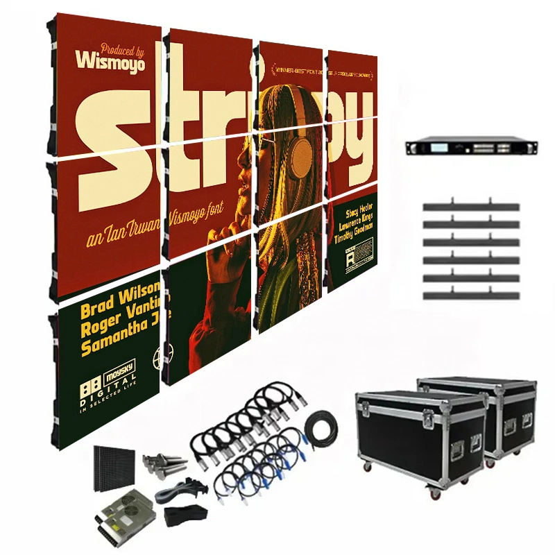 P2 P2.5 Indoor Outdoor HD LED Video Wall Screen Rental Panels Video Digital Advertising Screen LED Display