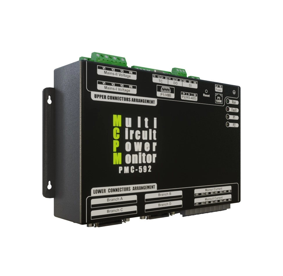 مراقبة الفرع PMC-592 من الفئة 1 بالتيار المتردد متعدد الدوائر 2 مأخذ كهربائي رئيسي 84 Ethernet RS-485