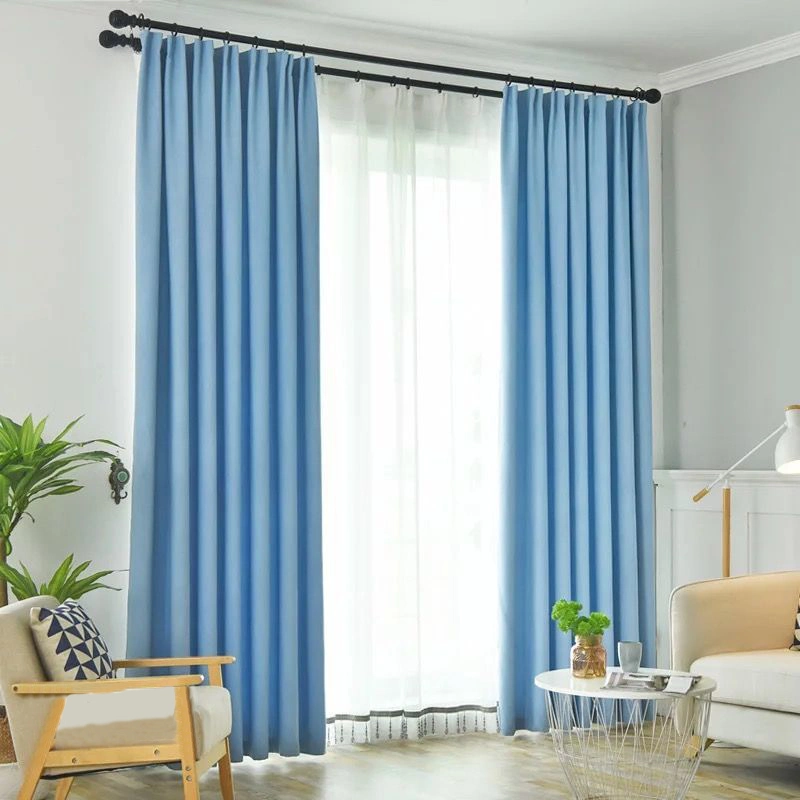 Meteor Linen Curtain Cross-Border High Shading Amazon Cotton Linen Curtain Cloth Modern Nordic Splicing Curtain Wholesale