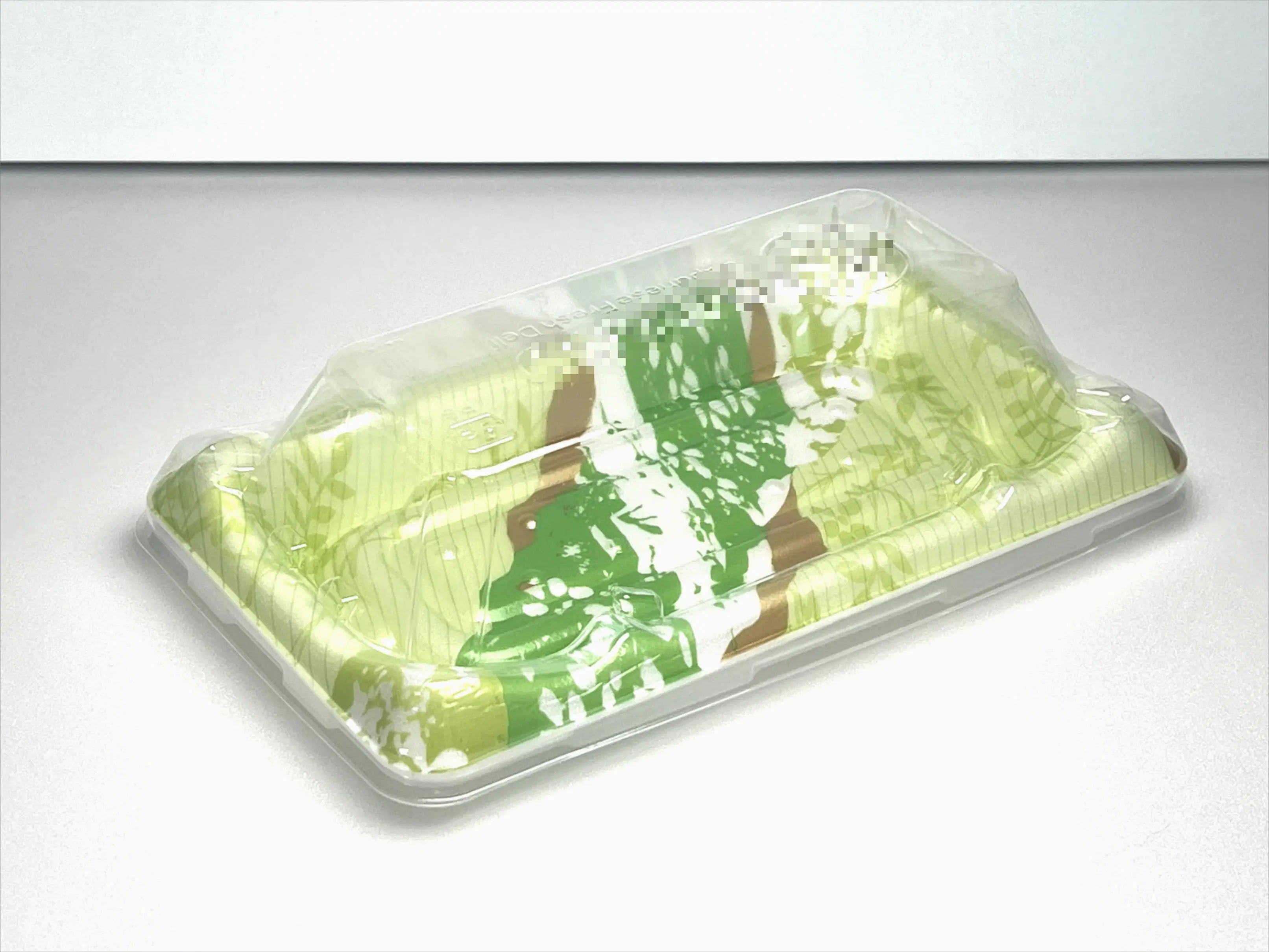 Supermarkt Take Away Togo Verpackung Box Lebensmittel Take Away Verpackung Custom Einweg-Kunststoff Sushi Delivery Tray