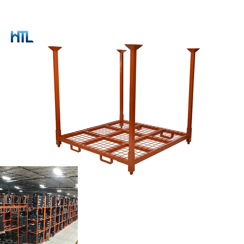 Heavy Duty Spare Stacking Adjustable Steel Wheel Tire Rack Wholesale/Supplier